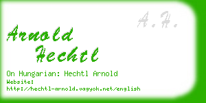 arnold hechtl business card